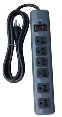 Master Electrician 6-Outlet Metal Surge Strip 1200 Joules