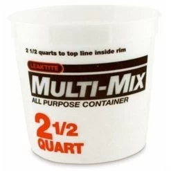Leaktite Calibrated Multi-Mix Container - 2.5 Qt
