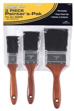 Project Select Polyester Bristle Varnish & Sash Paint Brush Set -Garden And Farm Shop linzeramericanbrush5676629 1