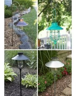 Panacea 2 In 1 Solar Path Light - Black, Plastic