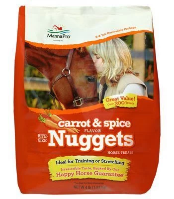 Manna Pro Bite Size Carrot & Spice Horse Nuggets - 4 Lb 3 Manna Pro Bite Size Carrot & Spice Horse Nuggets - 4 Lb
