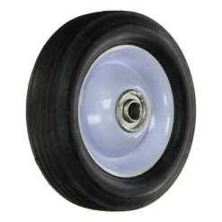 Maxpower 6 In X 1.50 In Center Steel Lawn Mower Wheel With Ribbed Tread