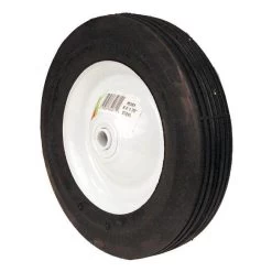 Maxpower 8 In X 1.75 In Centered Steel Lawn Mower Wheel With Ribbed Tread