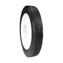 Maxpower 10 In X 1.75 In Centered Steel Lawn Mower Wheel With Ribbed Tread