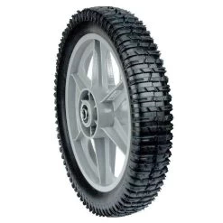 Maxpower 12 In X 2 In Center Plastic Spoked Wheel With Lug Tread