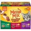 Meow Mix Tender Favorites - Real Chicken & Beef In Sauce, 24 Pack