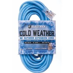 Electryx Heavy Duty Indoor Outdoor 12 Gauge Extenstion Cord - 50 Ft