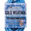 Electryx Blue Heavy Duty In/Out Extension Cord 12 Gauge - 25 Ft -Garden And Farm Shop midstatesdirect1374101 1