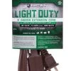 Electryx Brown Light Duty Indoor Extension Cord 16 Gauge - 6 Ft