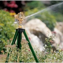 Orbit Brass Impact Sprinkler W/ Adjustable Tripod Stand 14 Orbit Brass Impact Sprinkler W/ Adjustable Tripod Stand -Garden And Farm Shop orbit brass impact .5 inch sprinkler 02