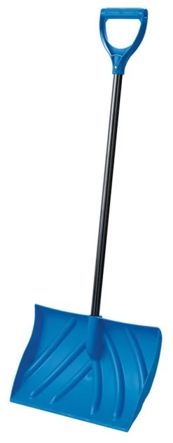 Orbit Plastic Edge Hybrid Snow Shovel - Blue, 20 In