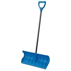 Orbit Plastic Edge Pusher Snow Shovel - Blue, 24 In