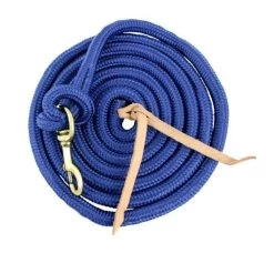 Partrade 5/8" Pp Cowboy Lead With Bolt Snap - Navy, One Size