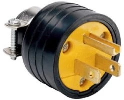 Pass & Seymour 125V Black Residential Grade Plug