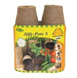 Jiffy 22 Pack 3 In Peat Pots