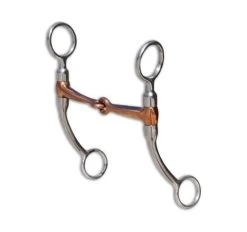 Pro Choice Bob Avila Copper Snaffle Bit - Silver, 5 In