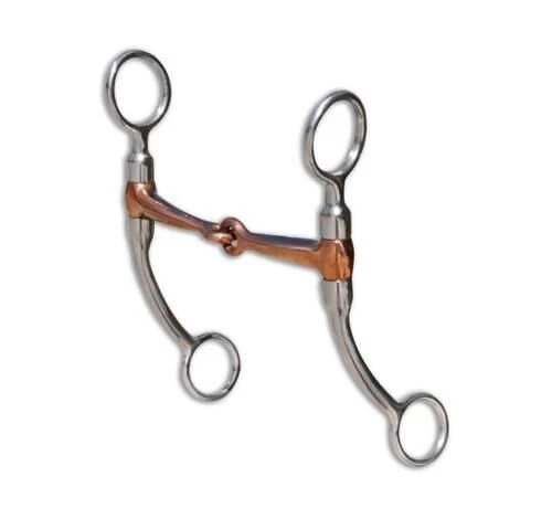 Pro Choice Bob Avila Copper Snaffle Bit - Silver, 5 In 3 Pro Choice Bob Avila Copper Snaffle Bit - Silver, 5 In