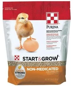 Purina Start & Grow Non-Medicated Chick Crumbles - 5 Lbs