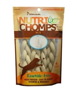Scott Pet 6” Premium NutriChomps Braids – 4 Ct