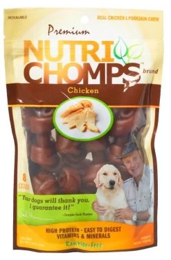 NutriChomps Chicken Mini Knot - Chicken, 8 Count