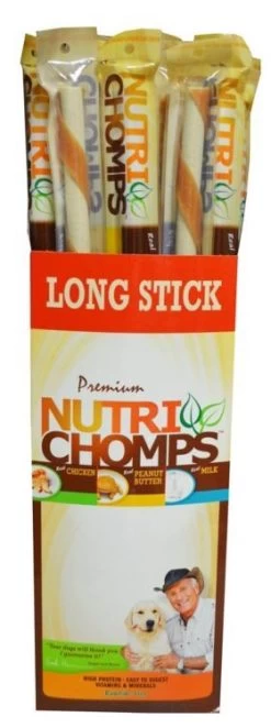 NutriChomps 15" Long Stick - Peanut Butter -Garden And Farm Shop scottpet483916 3