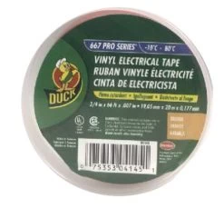 Duck Vinyl Electrical Tape-3/4" X 66', Orange