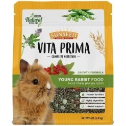 Sunseed Vita Prima Complete Nutrition Growth Formula Young Rabbit Food - 4 Lb
