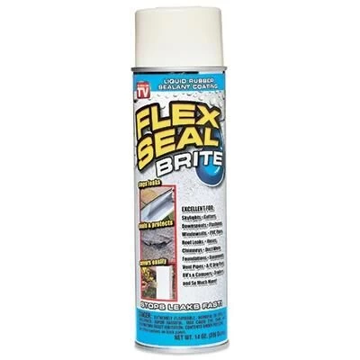 Flex Seal Spray On Liquid Rubber Sealant - Brite White, 14 Oz 3 Flex Seal Spray On Liquid Rubber Sealant - Brite White, 14 Oz