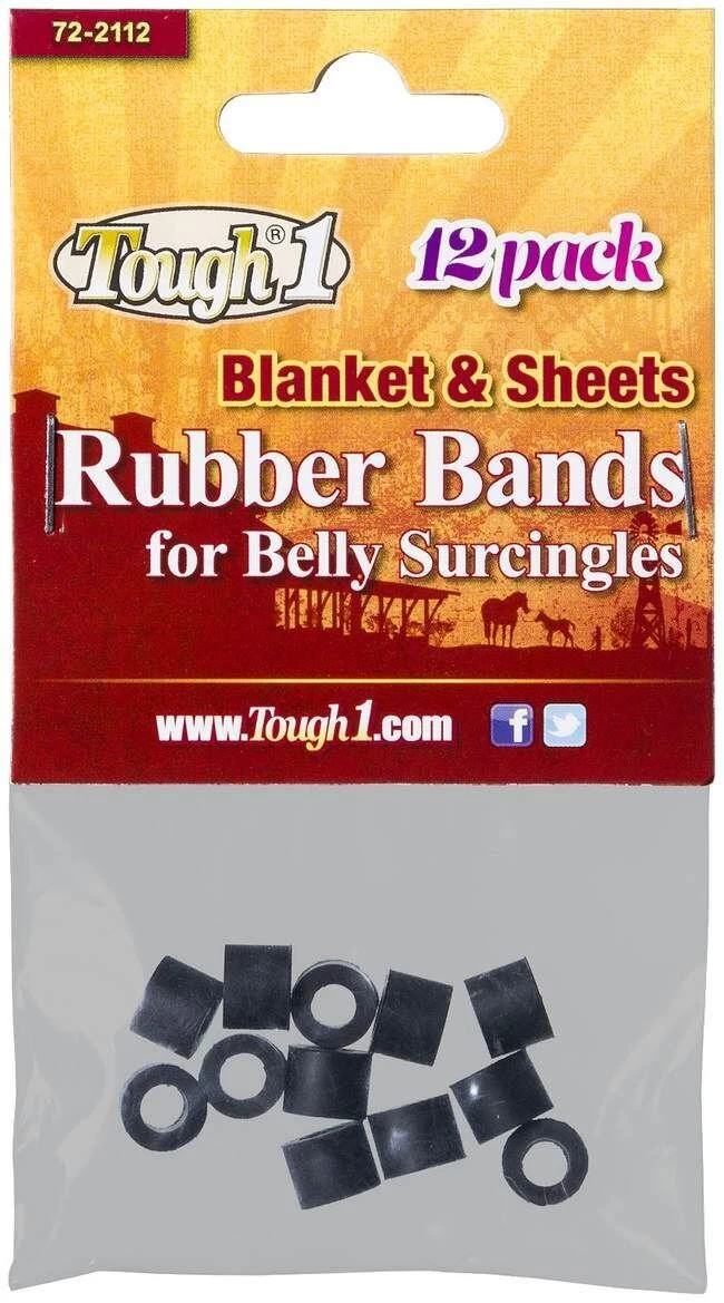 Tough-1 12 Pack Rubber Bands For Belly Surcingles 3 Tough-1 12 Pack Rubber Bands For Belly Surcingles
