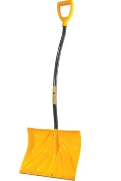 True Temper 18 In Poly Combo Snow Shovel With D-Grip On Ergonomic Handle