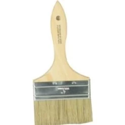 Master Painter White Bristle Wood Handle Chip Brush 4 In