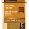 3M 5 Pack 220 Grit Sandpaper - Gold