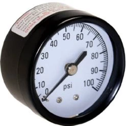 Ashcroft 100 PSI Pressure Gauge Back Connection