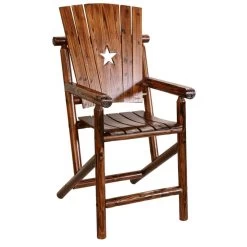 Leigh Country Char-Log Bar Arm Chair