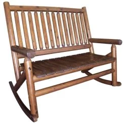 Leigh Country Amber Log Double Rocker - 53.7 X 37.4 X 46.46 In