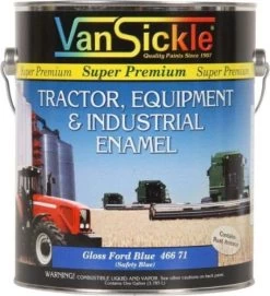 Van Sickle Equipment Enamel Paint - Ford Blue Gloss, 1 Gal