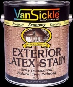 Van Sickle Latex Stain - Redwood, 9.3 Lb