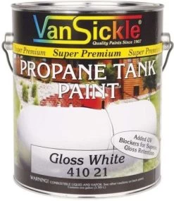 Van Sickle Propane Tank Enamel Paint - White, 1 Gal