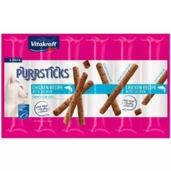 Vitakraft Chicken & Salmon Purrsticks Treat - 6 Pack