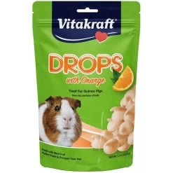Vitakraft Drops With Orange Guinea Pig Treats - 5.3 Oz