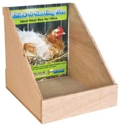 Ware Plywood Chick-N-Nesting Box - 11" X 12.75" X 12.5" -Garden And Farm Shop waremfg393005 1