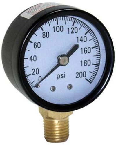 Ashcroft 100 PSI Pressure Gauge Lower Connection 3 Ashcroft 100 PSI Pressure Gauge Lower Connection