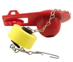 Titan Casters Toilet Flapper With Float - Red 9 Titan Casters Toilet Flapper With Float - Red -Garden And Farm Shop waxmanconsumerproducts4047496 1