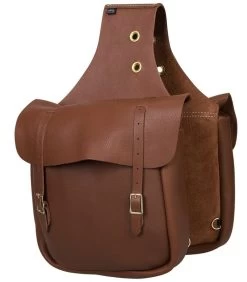 Weaver Leather Leather Saddle Bag - Brown