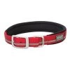 Weaver Leather Reflective Lined Dog Collar 23" - Red
