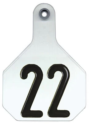 Y-Tex 25 Pack Livestock Tag Numbered Medium - White 4 Y-Tex 25 Pack Livestock Tag Numbered Medium - White - Image 2