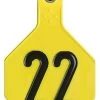 Y-Tex 25 Pack 4 Star Livestock Tag Numbered Medium - Yellow -Garden And Farm Shop ytex435161 1 1